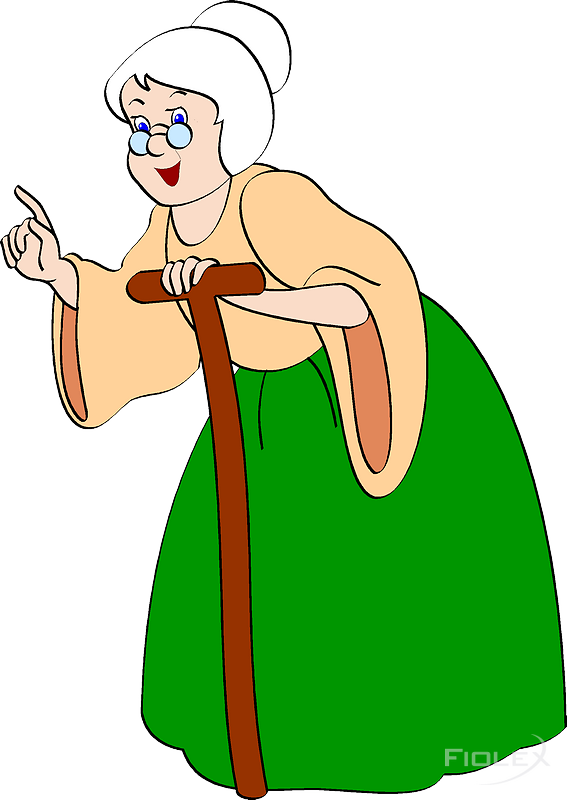 Grandma3 - Clip Art Of Grand Mother (567x800), Png Download