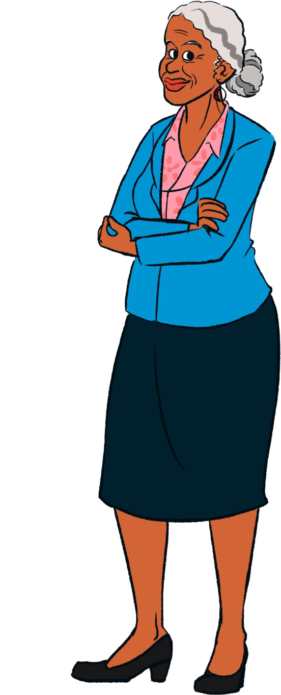 Grandma Grace Is Zuri's Grandmother - Zuri Ross (1000x1417), Png Download