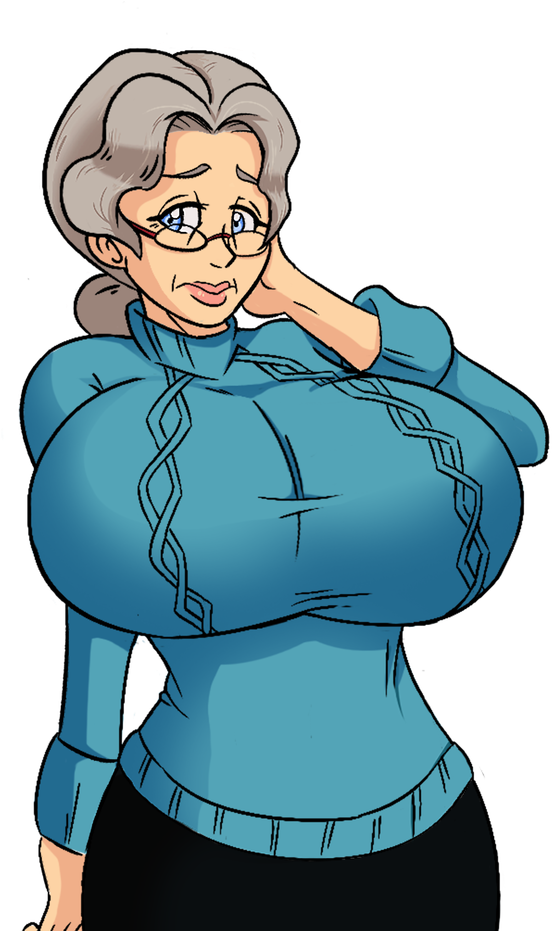 Grandma-5 - Cartoon (960x960), Png Download
