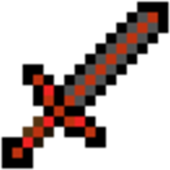 My First Attempt At Pixel Art I Present - ดาบ มา ย ครา ฟ (1000x1000), Png Download