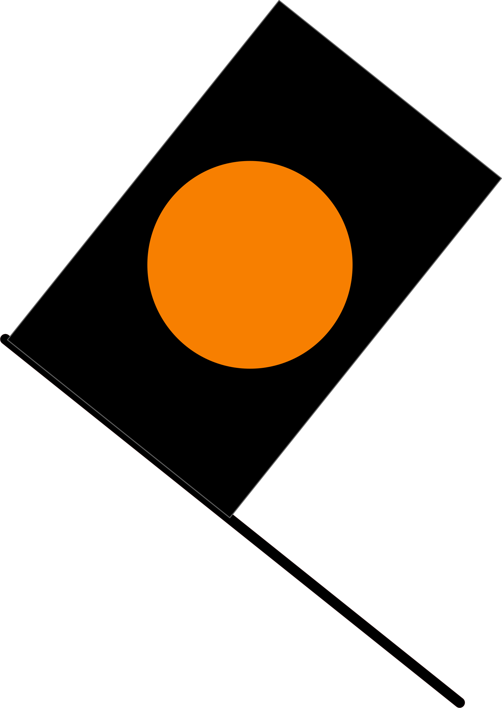 Green Flag Clipart - Bandera Negra Vector (1701x2400), Png Download