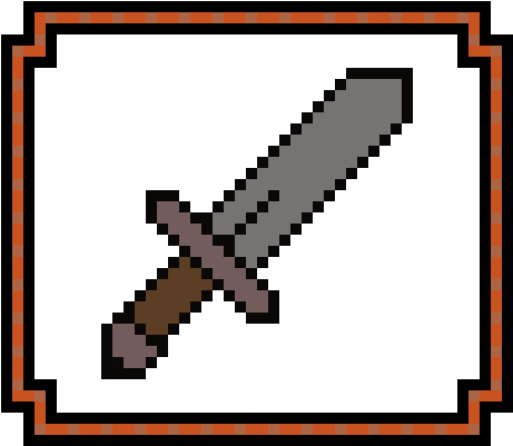 A Pixel Sword Item (500x500), Png Download
