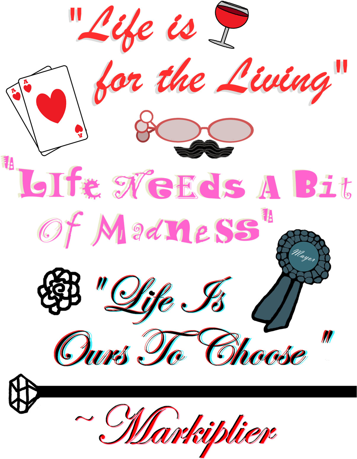 Https - //www - Redbubble - - Killed Markiplier Life Is For The Living (1280x1636), Png Download