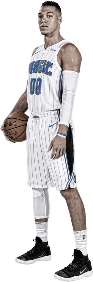 Aaron Gordon Association Jersey - Aaron Gordon (316x957), Png Download