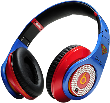 Beats By Dre Studio Superman Dwight Howard White Diamond - Superman Beats By Dre (400x420), Png Download