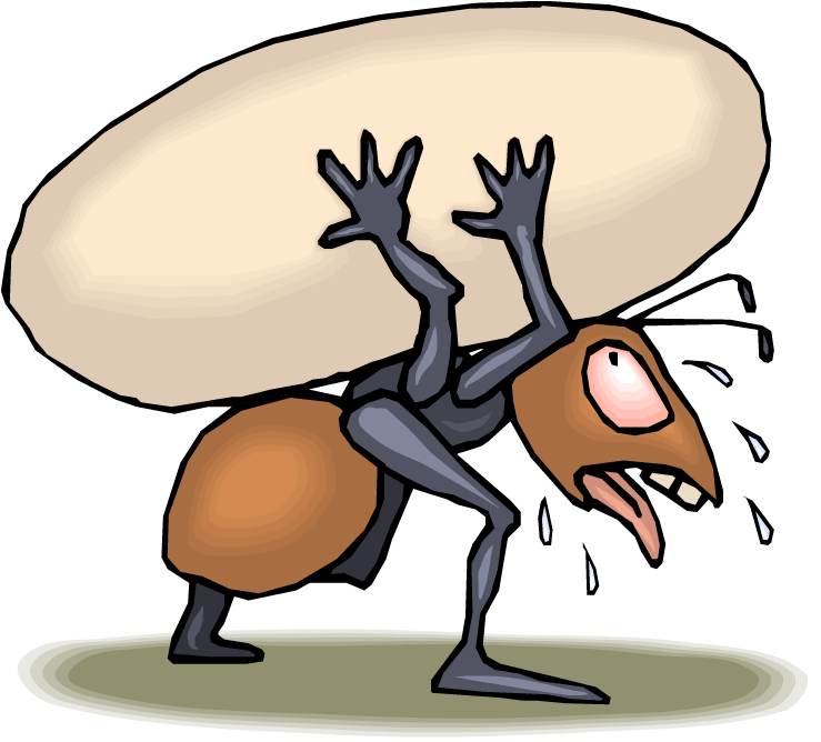 I Happened To Look Down At The Ground Around The Picnic - Hard Working Ant Cartoon (750x670), Png Download