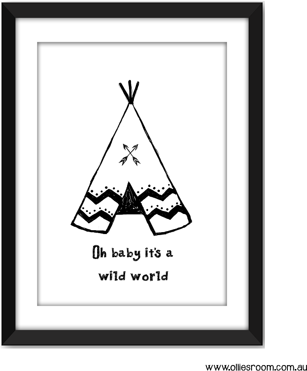 Wild Things Teepee - Teepee Print (800x800), Png Download