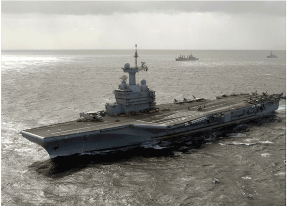 The Charles De Gaulle Aircraft Carrier - Charles De Gaulle Aircraft Carrier (768x424), Png Download