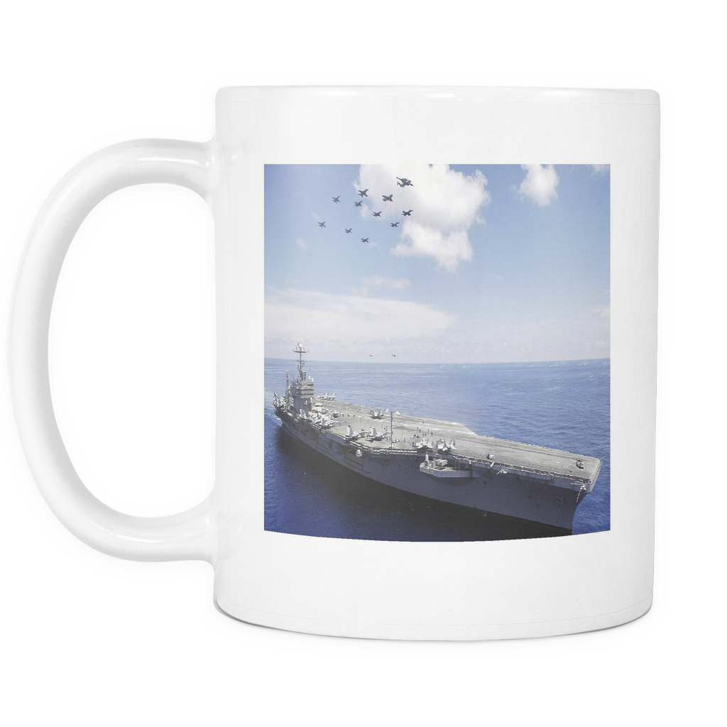 Uss Abraham Lincoln Aircraft Carrier Double Sided 11 - Mug (1024x1024), Png Download
