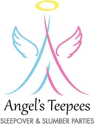 Angel's Teepees Angel's Teepees - Slumber Parties Logo (367x492), Png Download