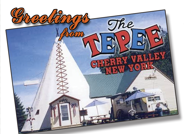 Greetings From The Tepee - Tepee Cherry Valley Ny (746x544), Png Download