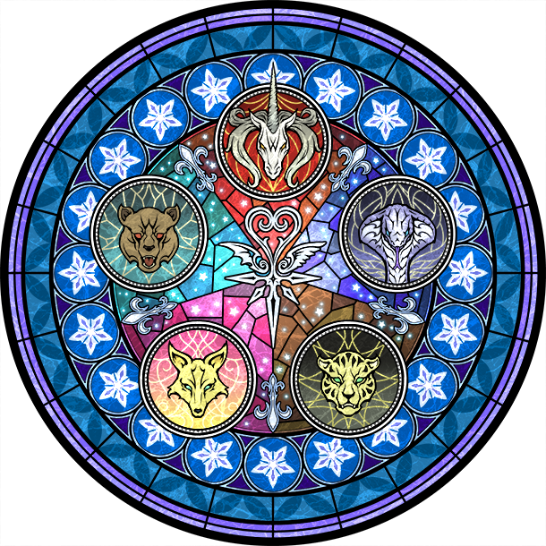 War Of Heart [kingdom Hearts X] - Kingdom Hearts Unchained X Stained Glass (400x400), Png Download