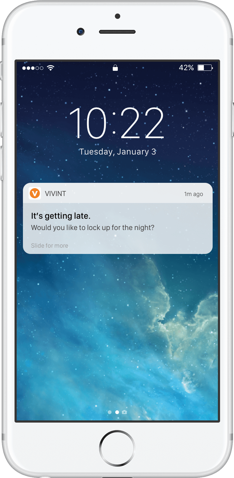 Download Png - Vivint Smart Home App Notification (772x1574), Png Download