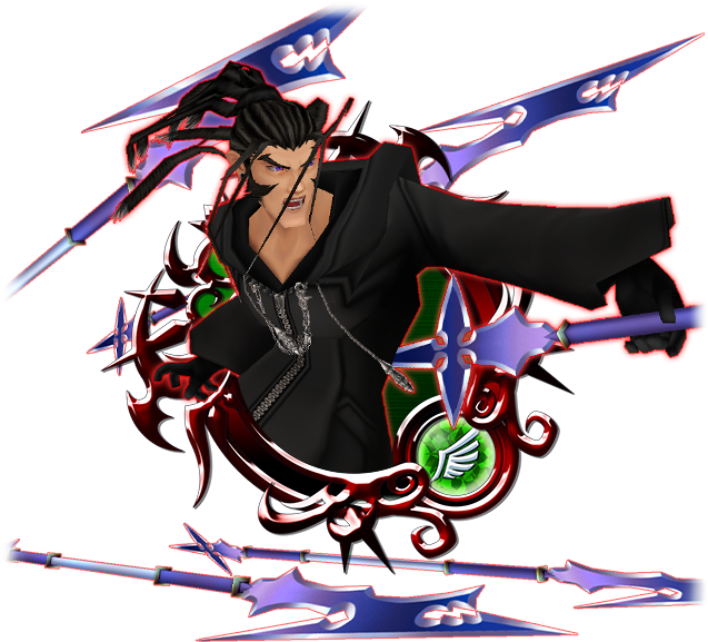 Kingdom Hearts Ii The 3rd Member Of Organization Xiii - Khux Stained Glass Medals (640x640), Png Download