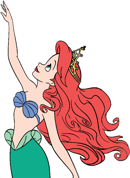 Swimming Clipart Ariel - Ariel Clipart (434x584), Png Download