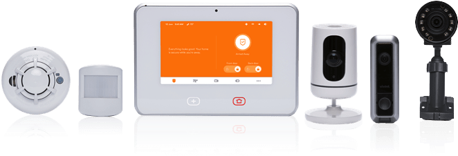 Vivint System With Accessories - Vivint Security System (677x374), Png Download