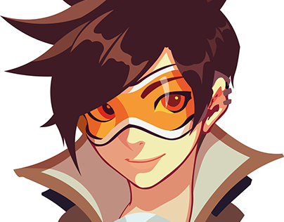 Tracer Overwatch Hair (404x316), Png Download