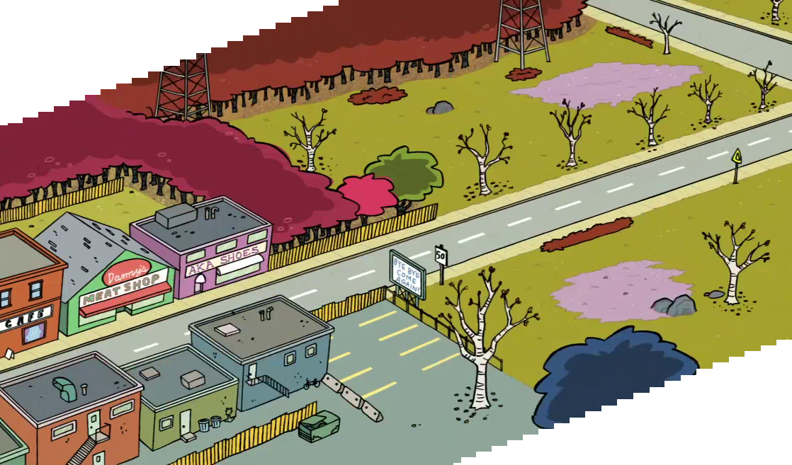Candy Store Street - Ed Edd N Eddy Town (1118x657), Png Download
