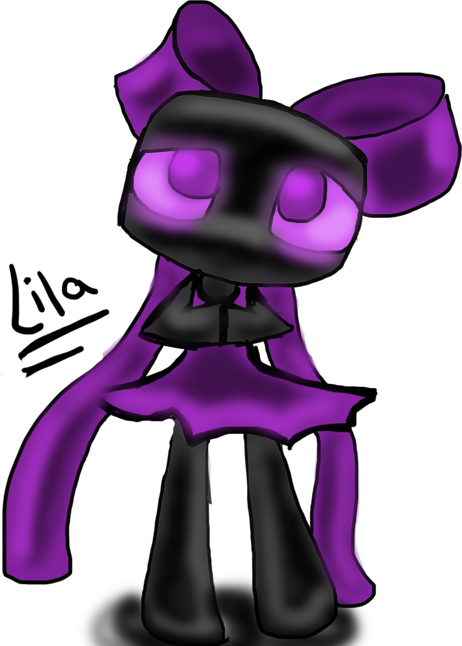 Enderman Drawing Headphone Png Free - Enderman Cute Baby Minecraft Drawings (900x1257), Png Download