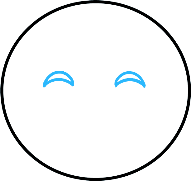 How To Draw Happy Face Emoji - Letter O Template (680x678), Png Download