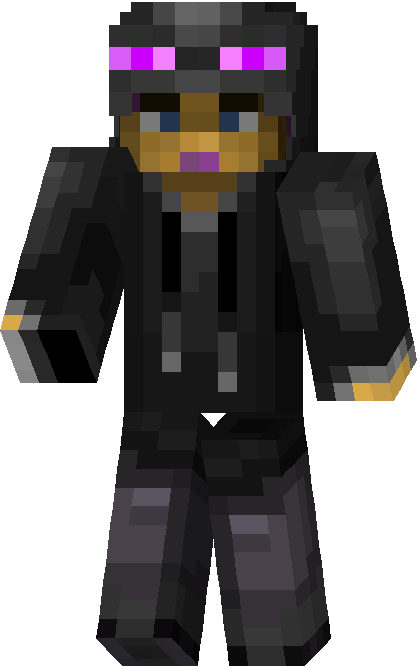 The Enderman Costume For Free From Minecraft Sc 1 St - Skin Fantasia De Enderman (417x666), Png Download