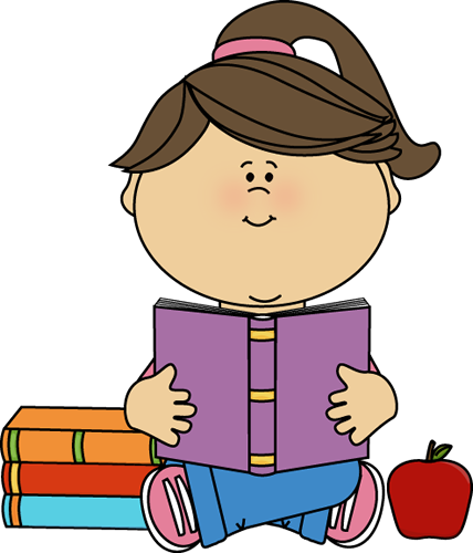 Minecraft Enderman Face Clipart - Girl Reading Clipart (428x500), Png Download