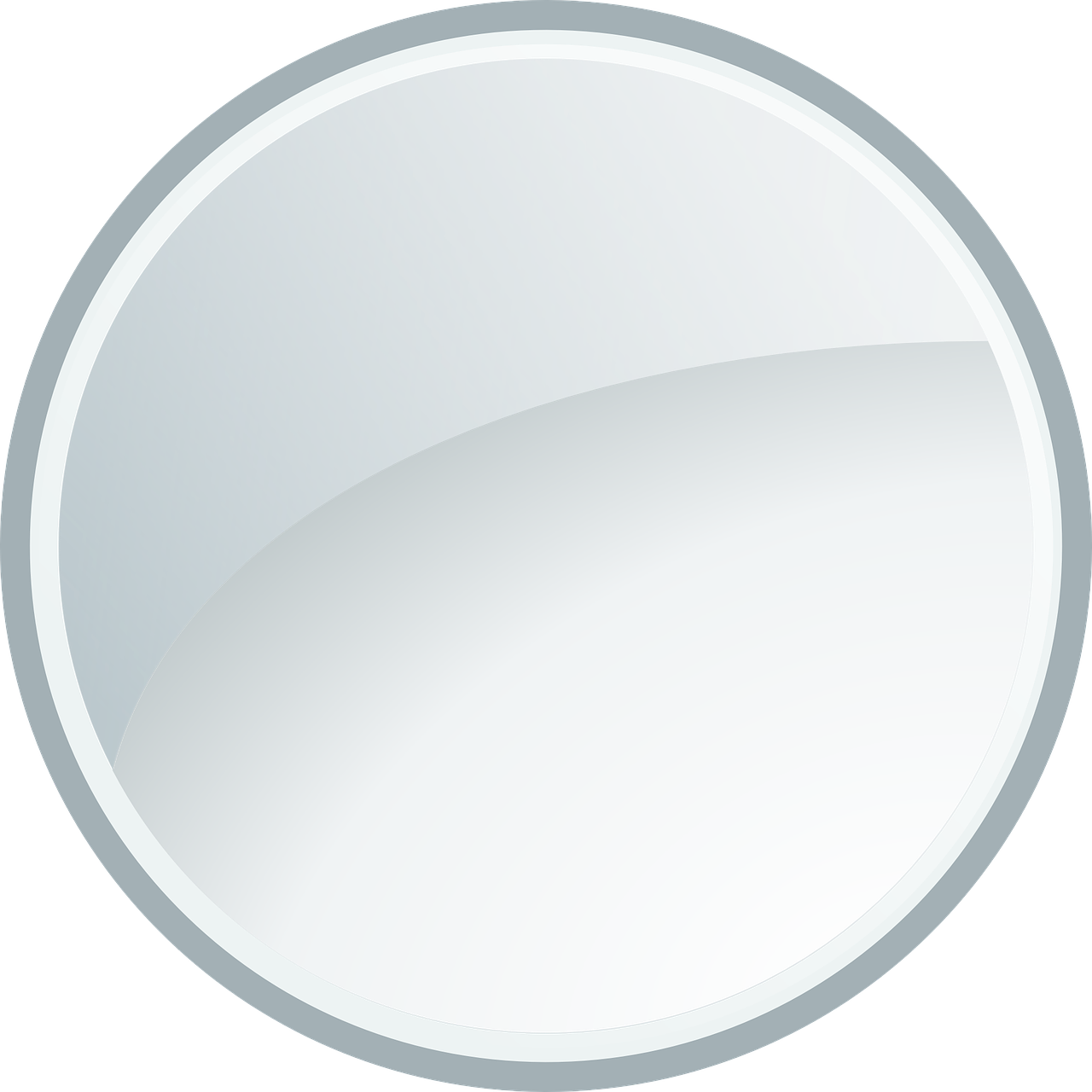 Esfera Blanca Png - Circle Glass Icon Png (640x640), Png Download