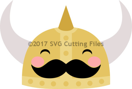 #pp-3293 Kawaii Viking Helmet (450x303), Png Download