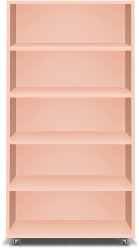 Building Block Bookcase - Bookcase (473x637), Png Download
