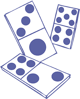 Dominobleu - Dice (325x378), Png Download
