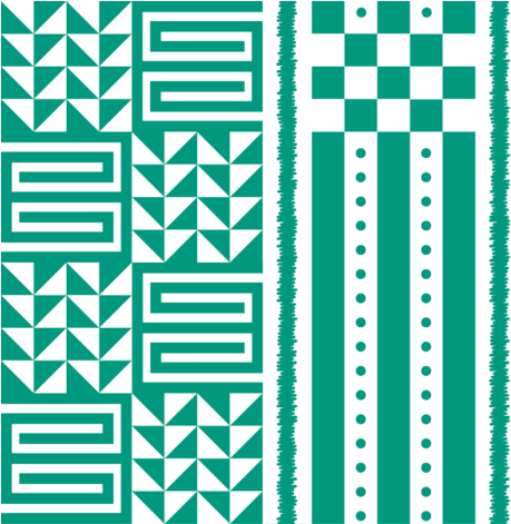 Kijani Tribal Pattern Fabric By Stefaube On Spoonflower - Textile (470x470), Png Download