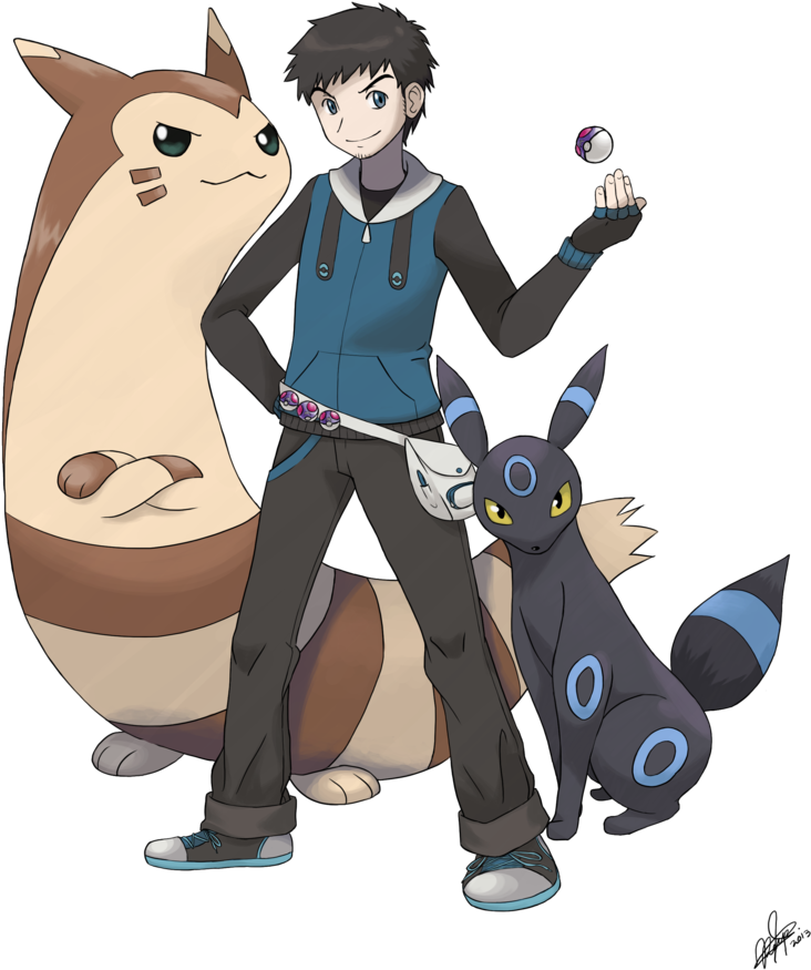 Pkmn Trainer For No - Pokemon Male Trainer Drawing (786x1017), Png Download