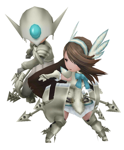 Bdff Valkyrie - Bravely Default ジョブ (398x482), Png Download