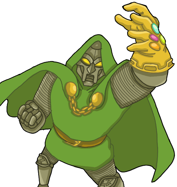 Ask Dr Doom Posted This - Cartoon (593x628), Png Download