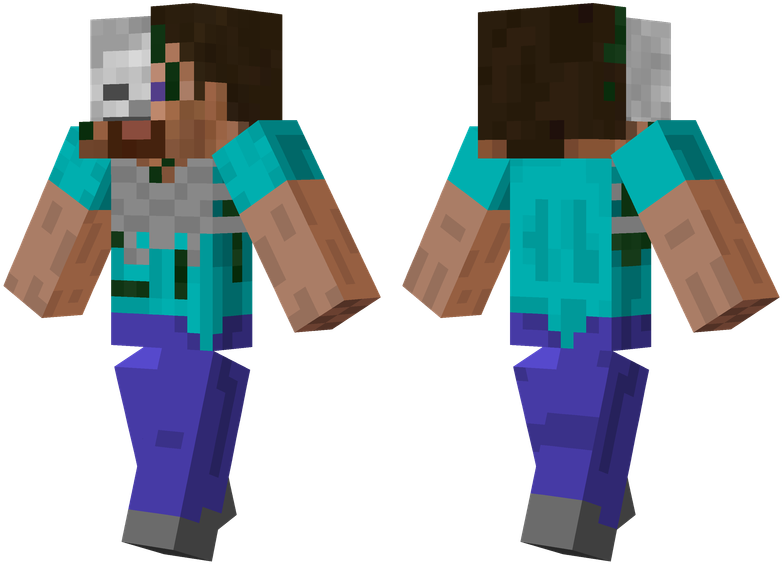 download skeleton head minecraft skin