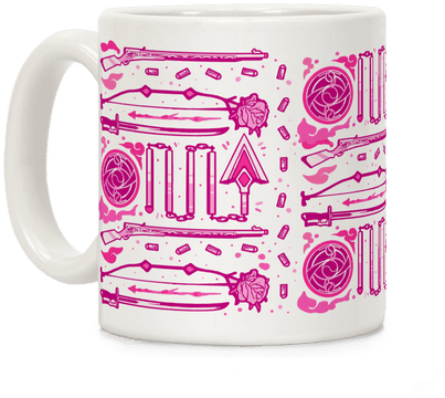 Madoka Magic Girl Weapons Pattern Coffee Mug - Madoka Magic Girl Weapons Pattern Tote Bag: Funny Tote (484x484), Png Download