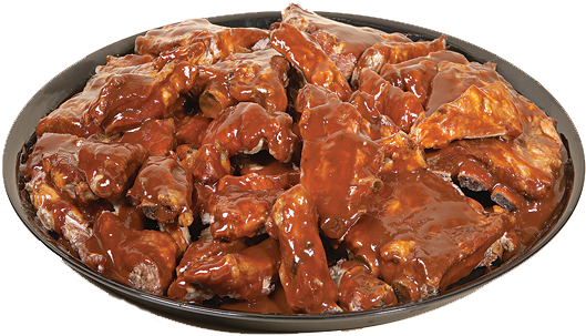Barbecue Pork Rib Platter (542x303), Png Download