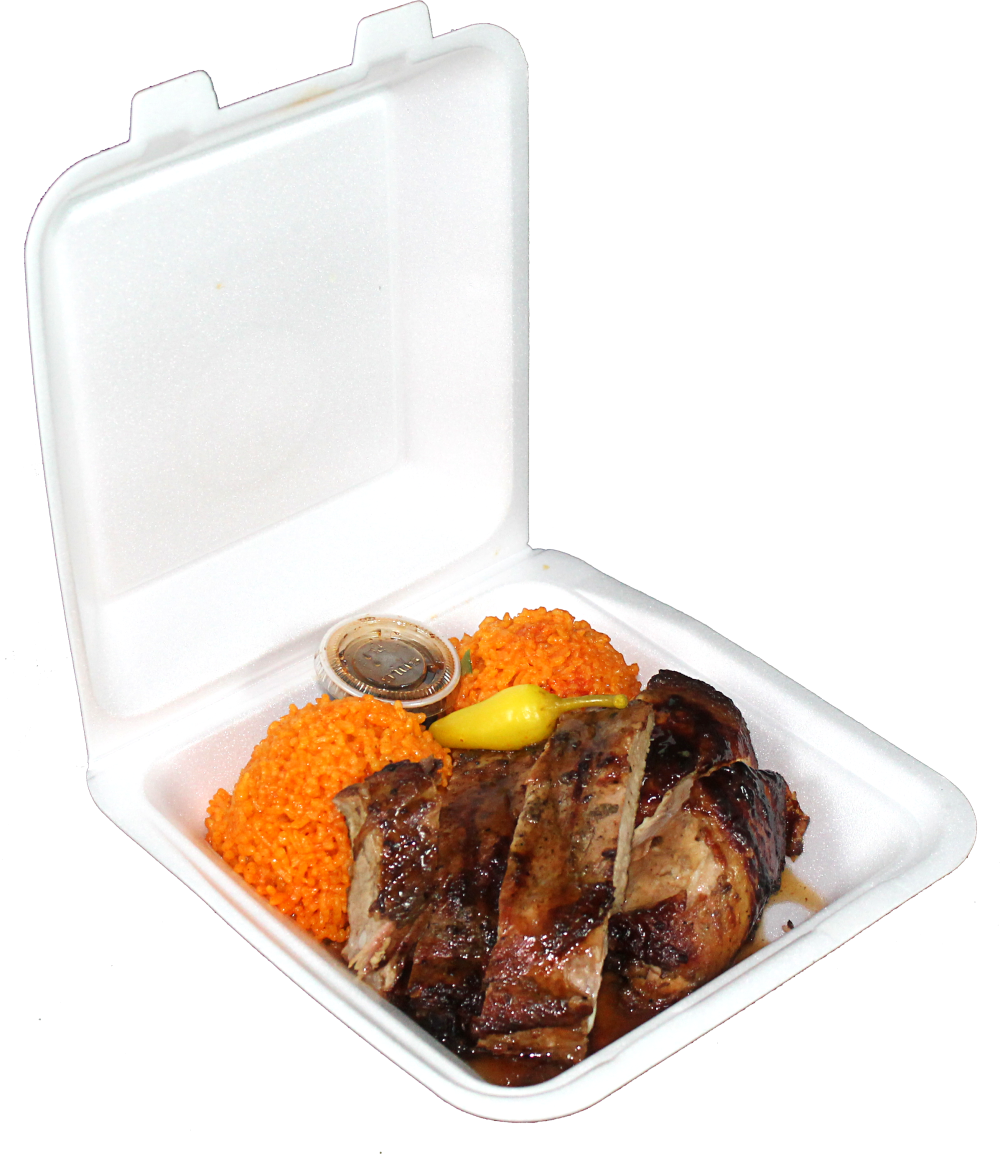 Dine In Plat E Takeout To Go - Bbq Plate Png (1000x1154), Png Download