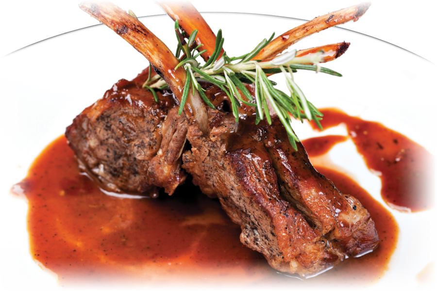 Download Pečené Jahňacie Clipart Short Ribs Lamb And (900x600), Png Download