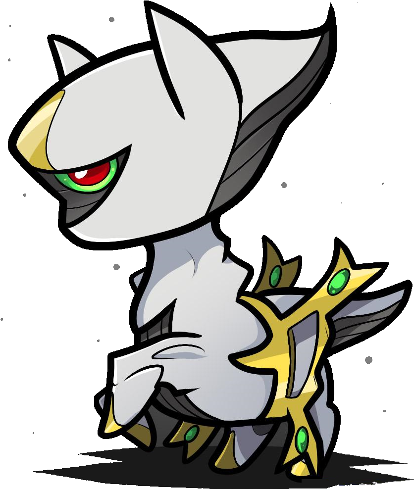 Arceus - Pokemon Creator Of The World (930x1059), Png Download