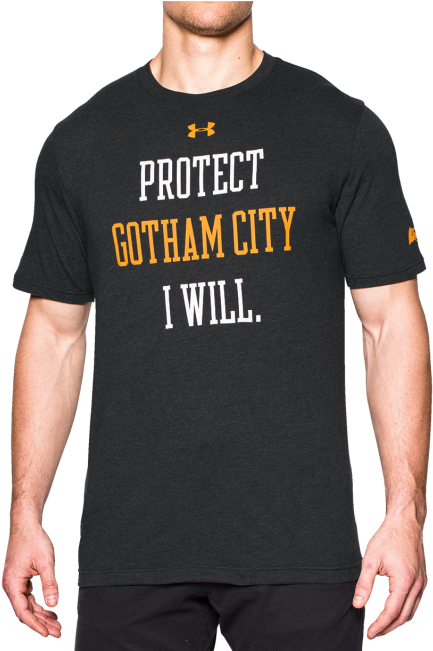Men's Under Armour® Alter Ego Protect Gotham T-shirt - Mens Graphic T Shirts (615x650), Png Download