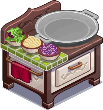 Station-hofbrau Skillet - Table (361x384), Png Download