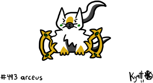 Arceus Has Always Been A Baffling Concept In The Pokémon - Cartoon (500x300), Png Download