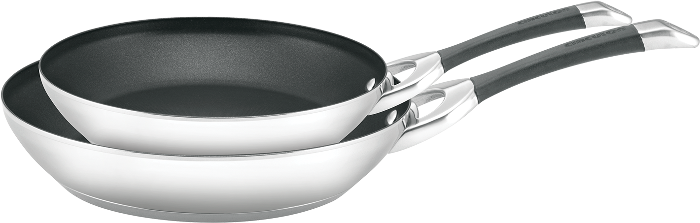 Circulon Symmetry Stainless Steel 20/28cm Skillet Twin - Frying Pan (1500x1500), Png Download