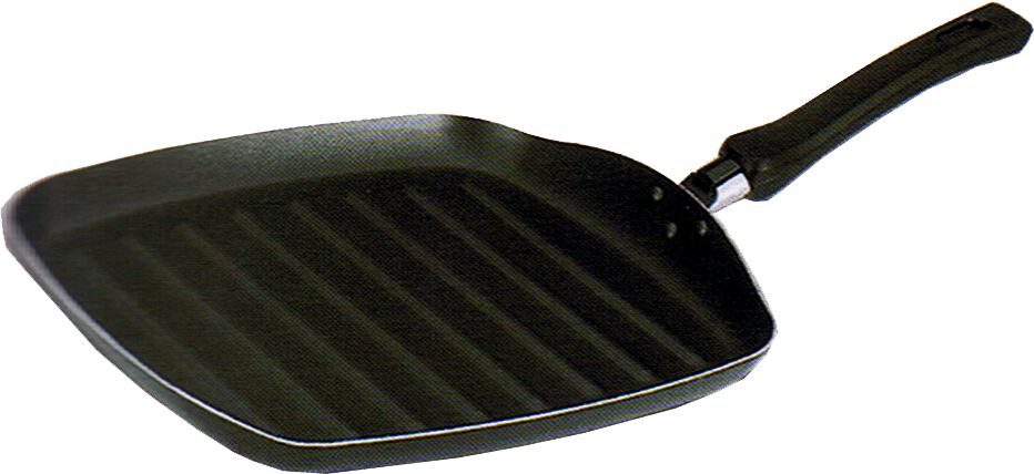 'tramontina' Napoli Non Stick Skillet Grill - Bistequeira Tramontina (932x428), Png Download