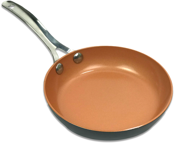 Copperhead Collection 6-inch Fry Pan Copper And Gray (700x549), Png Download