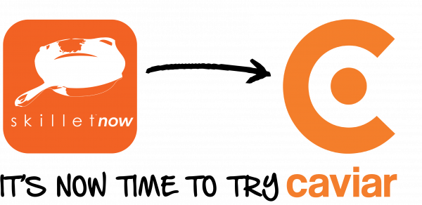 Skilletnow App Closed - Square Caviar (600x292), Png Download