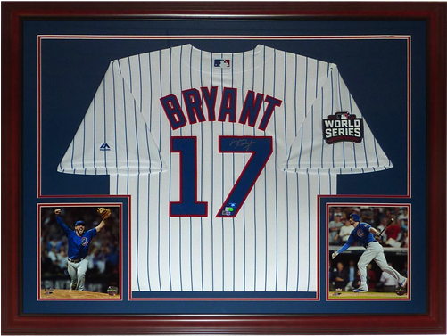 Kris Bryant Autographed Pinstripe - Sports Integrity 18929 K. Brya (500x500), Png Download