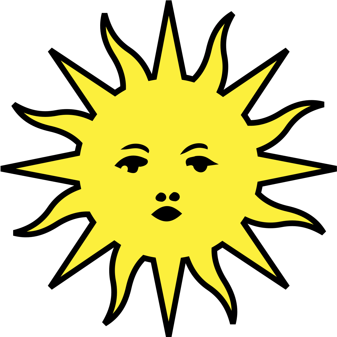 Soleil Héraldique (1200x1200), Png Download