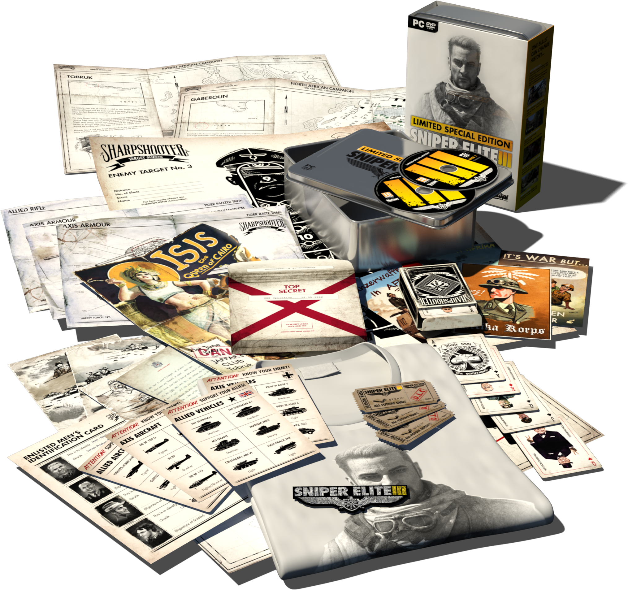 1403178343 Se3 Special Edition Final - Sniper Elite 4 Editions (2048x2048), Png Download